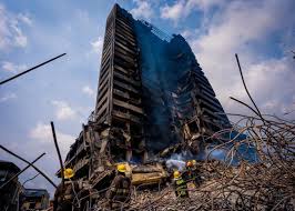 NEMA Moves to Demolish Fire-Ravaged 22-Storey Great Nigeria House in Lagos