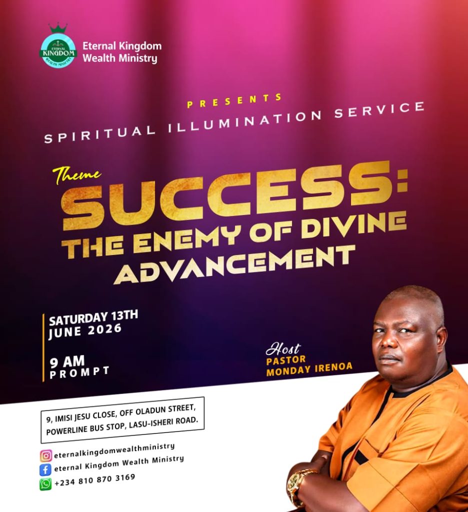 Pastor Monday Irenoa Challenges Believers to Pursue Destiny Above Achievement