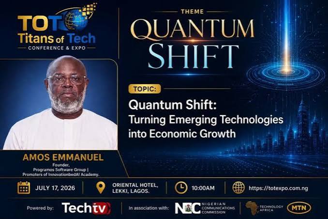 Titans of Tech 2026: People, Not Technology, Will Drive Africa’s Economic Transformation – Amos Emmanuel