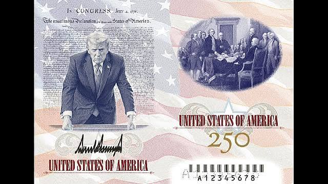 Trump Unveils Commemorative US Passport Featuring His Portrait for America’s 250th Anniversary